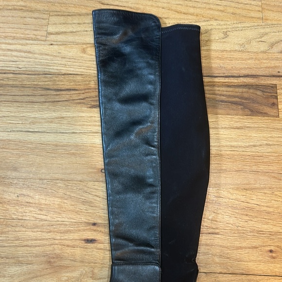 Stuart weitzman black leather wedge boot - Picture 6 of 15